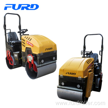 1000kg Mini Asphalt Road Rollers with 800mm Vibratory Drum Fyl-880